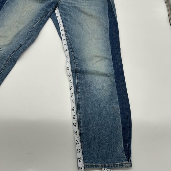 MADEWELL Two Tone High-Rise Slim Boy Jean Size 28 - Picture 15 of 16